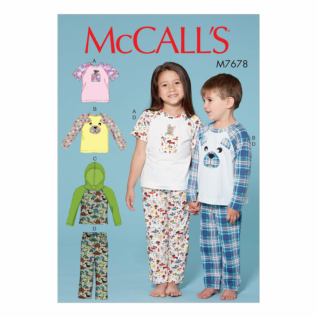 McCall Patterns Children's/Boys'/Girls' Animal Themed Tops and Pants