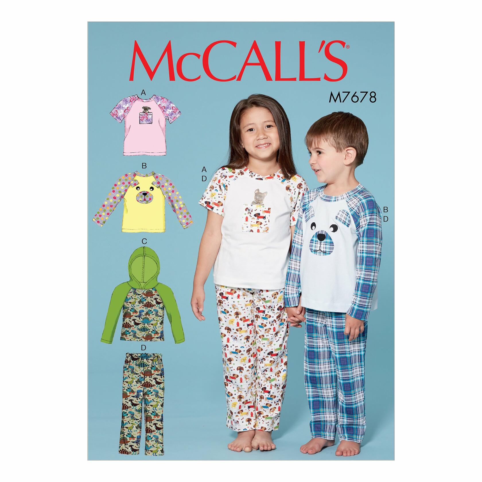 McCall Patterns Children's/Boys'/Girls' Animal Themed Tops and Pants