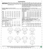 McCall's M7810A5 Women's Loose-Fitting Pleated Top Sewing Patterns, Sizes 6-14