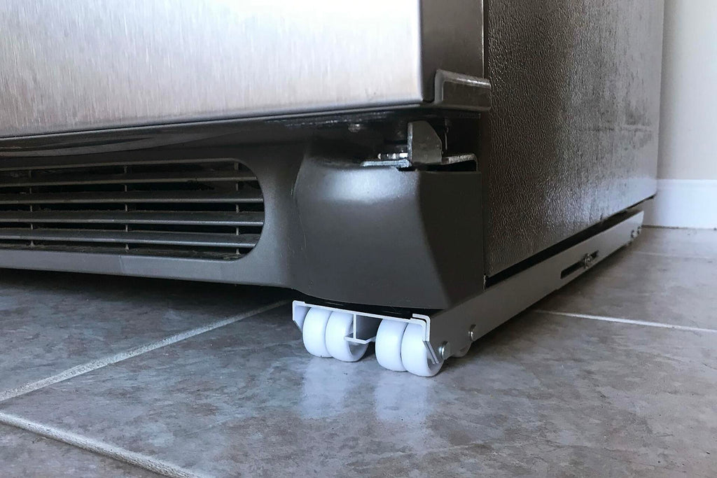 2 Pack Shepherd Hardware 9603 Adjustable Aluminum Appliance Rollers, Silver,