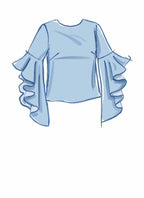 McCall's M8161A5 Misses TOP/Vest, a5 (6-8-10-12-14)