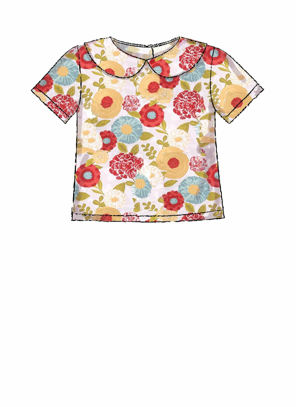 McCall Pattern Short Sleeve Shirt and Pants, Sizes 1/2-4 Sewing Pattern