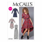 McCall's Patterns Misses' Petite Shirtdresses with Drawstring Waist