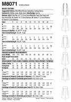 McCall Pattern 12-14-16-1, 12-14-16-18-20