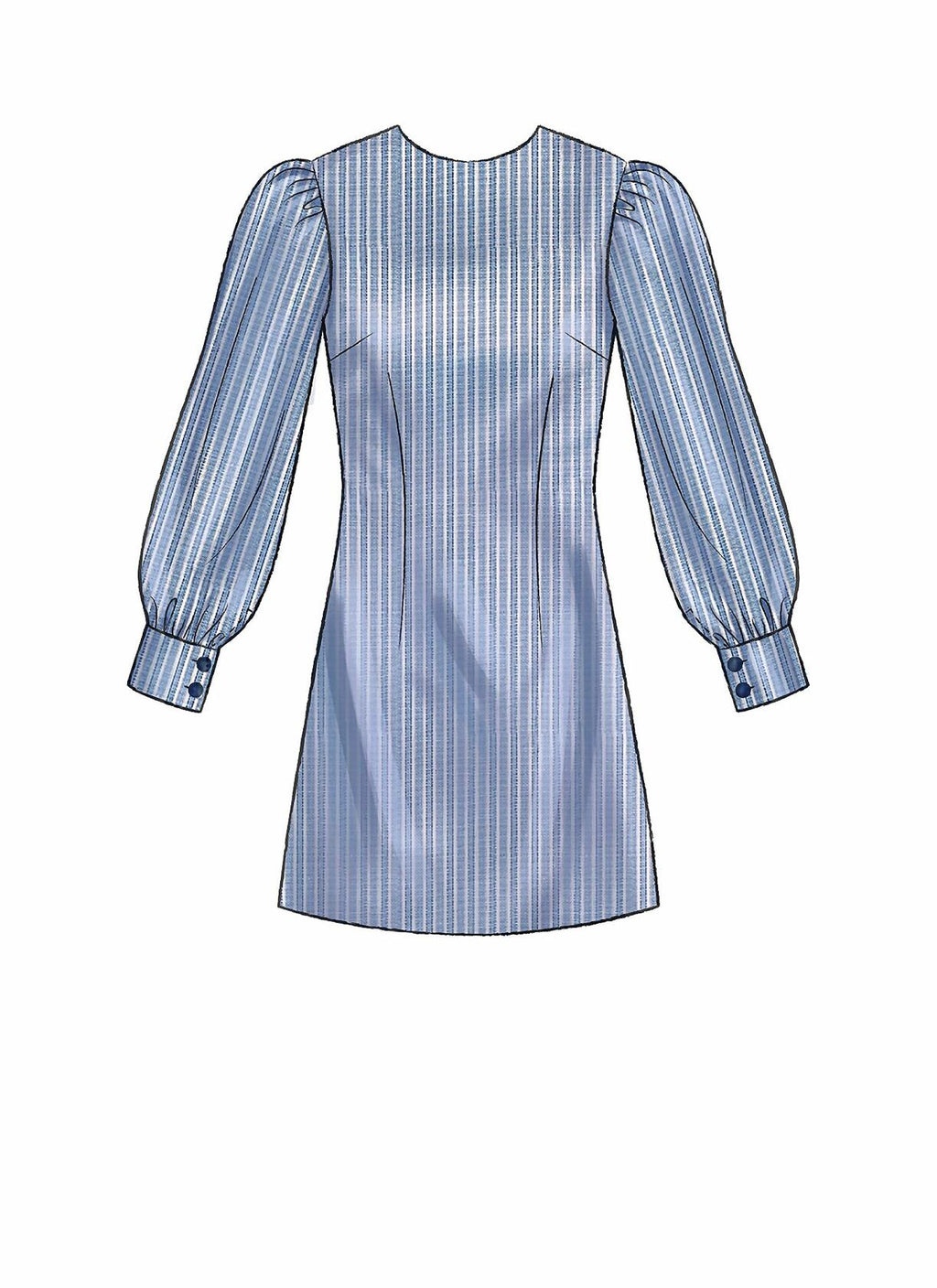 McCall's M7968B5 Women's Loose Fitting Knee-Length Dress Sewing Patterns, Sizes
