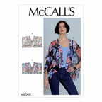 McCall Pattern Company McCall's M8000Y Women's Loose Fitting Cardigan Top Sewing