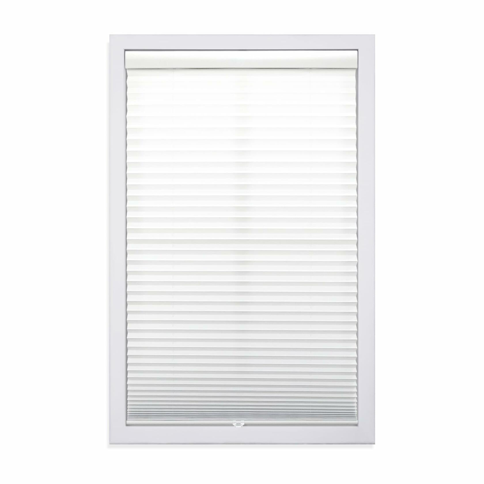 DEZ FURNISHINGS Cordless 1" Light Filtering Pleated Shade, Fabric, 40" W x 48"