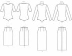 McCall Pattern Company McCall's Women's Close Fit Pullover Top and Skirt, Sizes