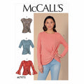 McCall Pattern Company McCall's Women's Twist Front Shirt Sewing Patterns, Sizes