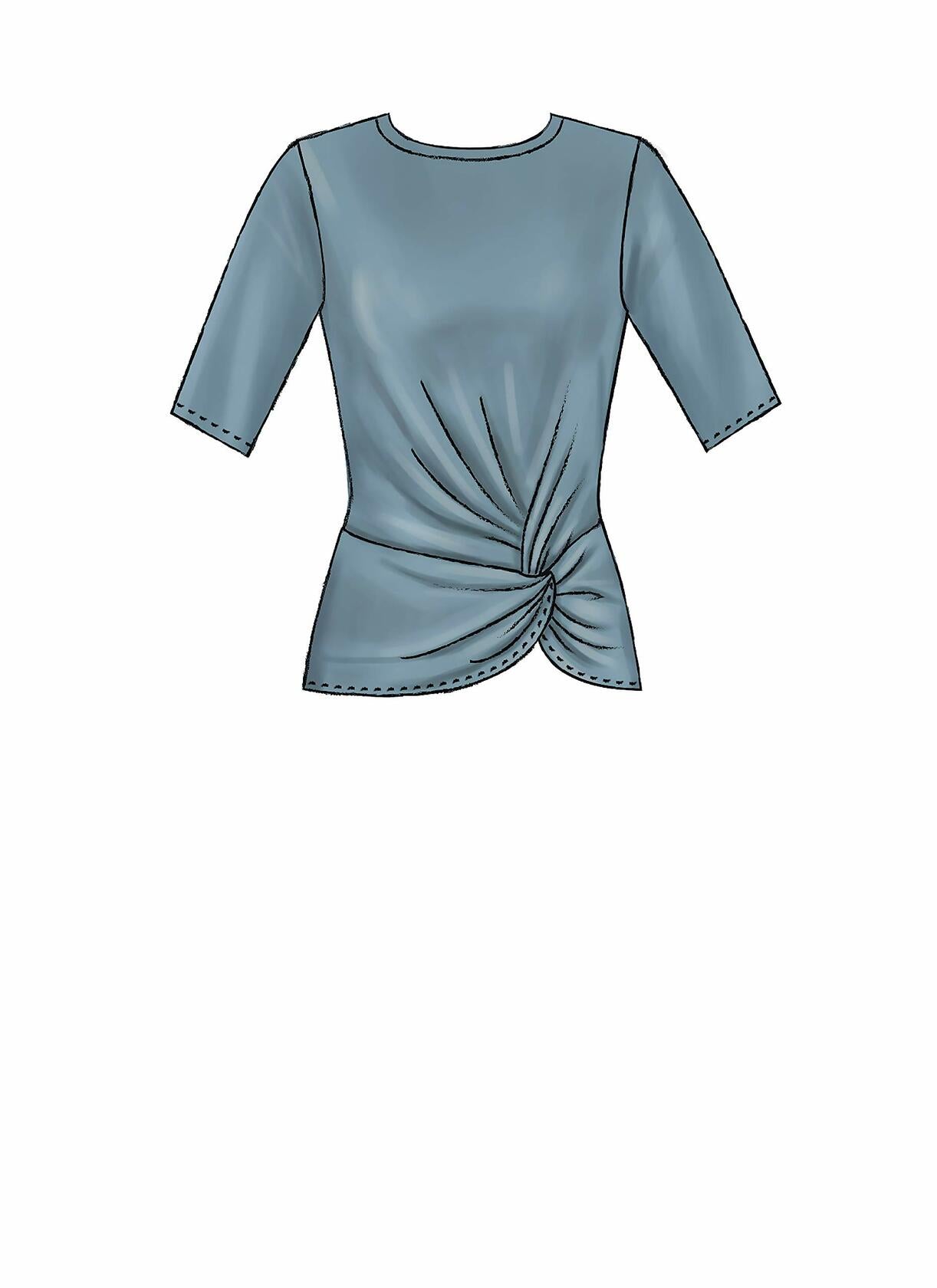 McCall Pattern Company McCall's Women's Twist Front Shirt Sewing Patterns, Sizes