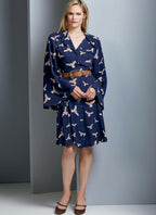 Vogue V9345A5 Easy Women's Notched Collar Dress Sewing Patterns, Sizes 6-14
