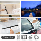 peafowl Shower Squeegee Stainless Steel Bath Squeegee for Shower Glass Doors