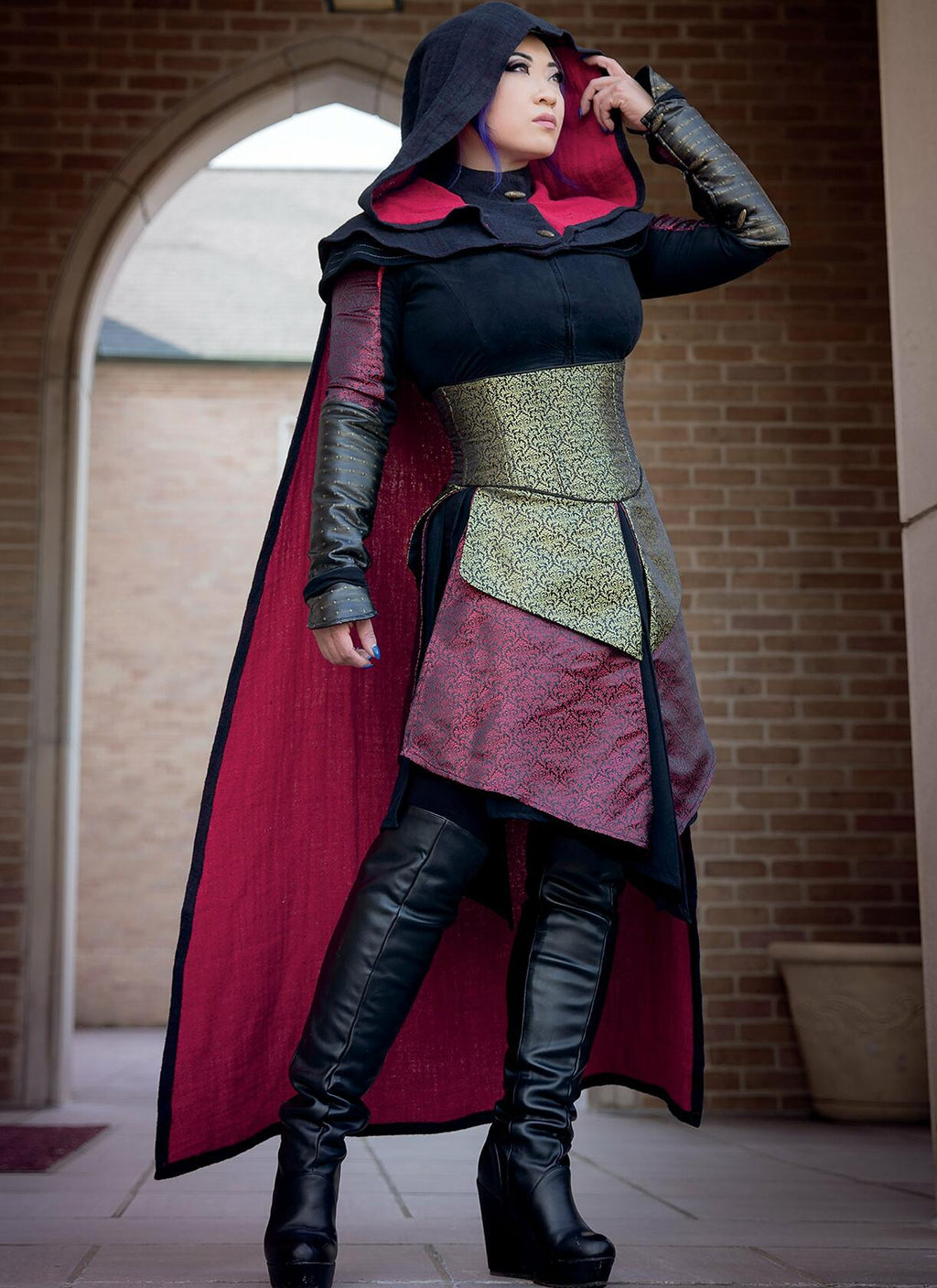 McCall's Patterns Assassin's Dress, Corset, Hood, and Cape Cosplay Costume