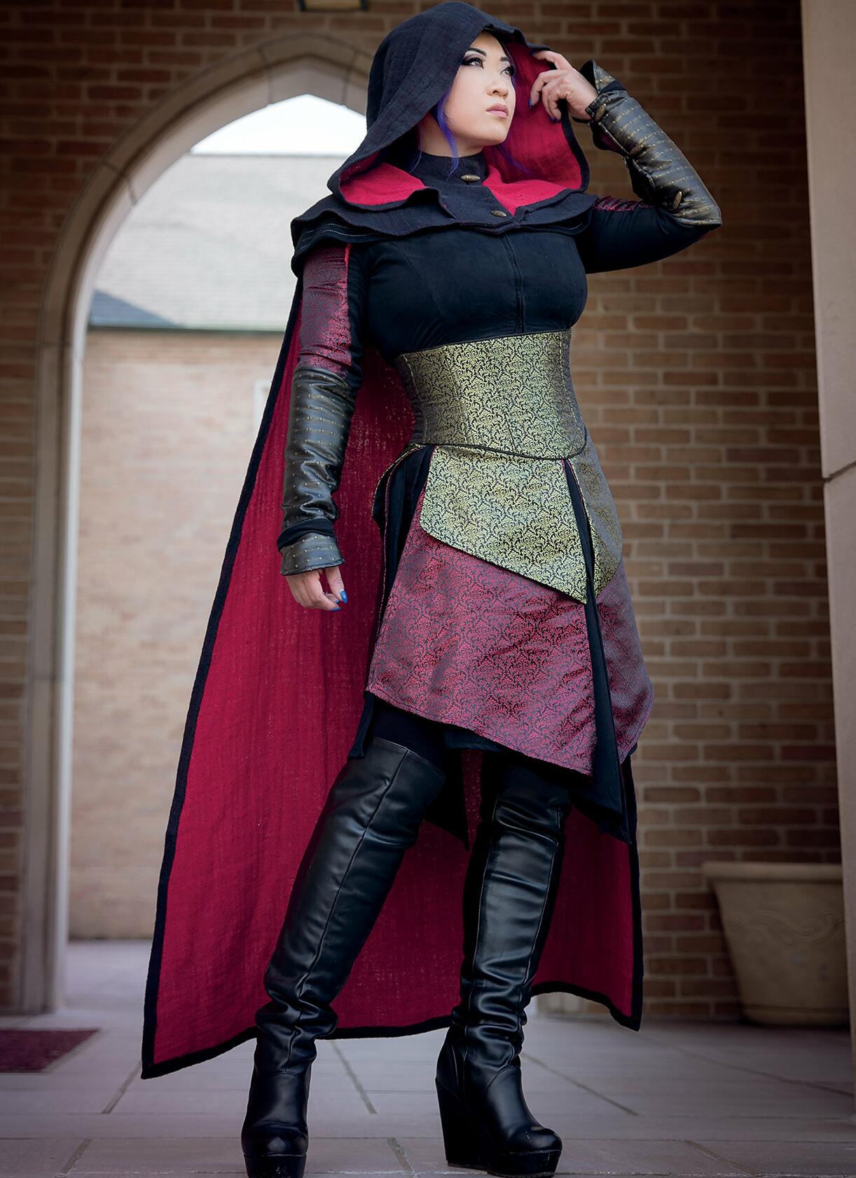 McCall's Patterns Assassin's Dress, Corset, Hood, and Cape Cosplay Costume