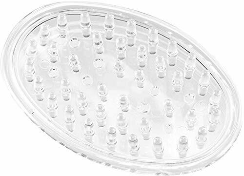 Clear iDesign Plastic Soap Saver, Holder Tray for Bathroom Counter, Shower,