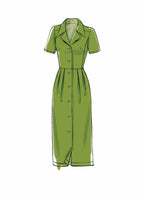 Vogue V9345A5 Easy Women's Notched Collar Dress Sewing Patterns, Sizes 6-14