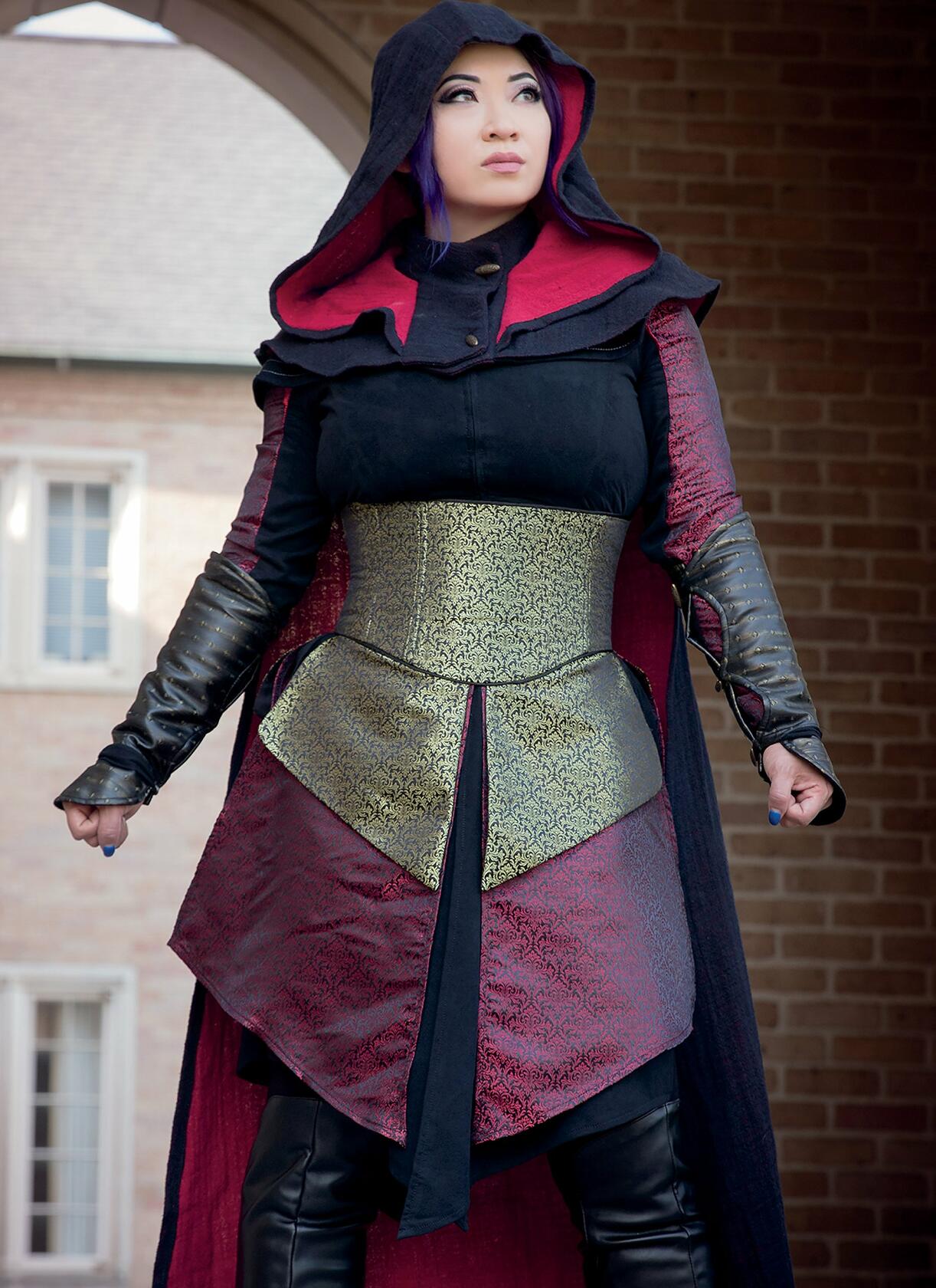 McCall's Patterns Assassin's Dress, Corset, Hood, and Cape Cosplay Costume