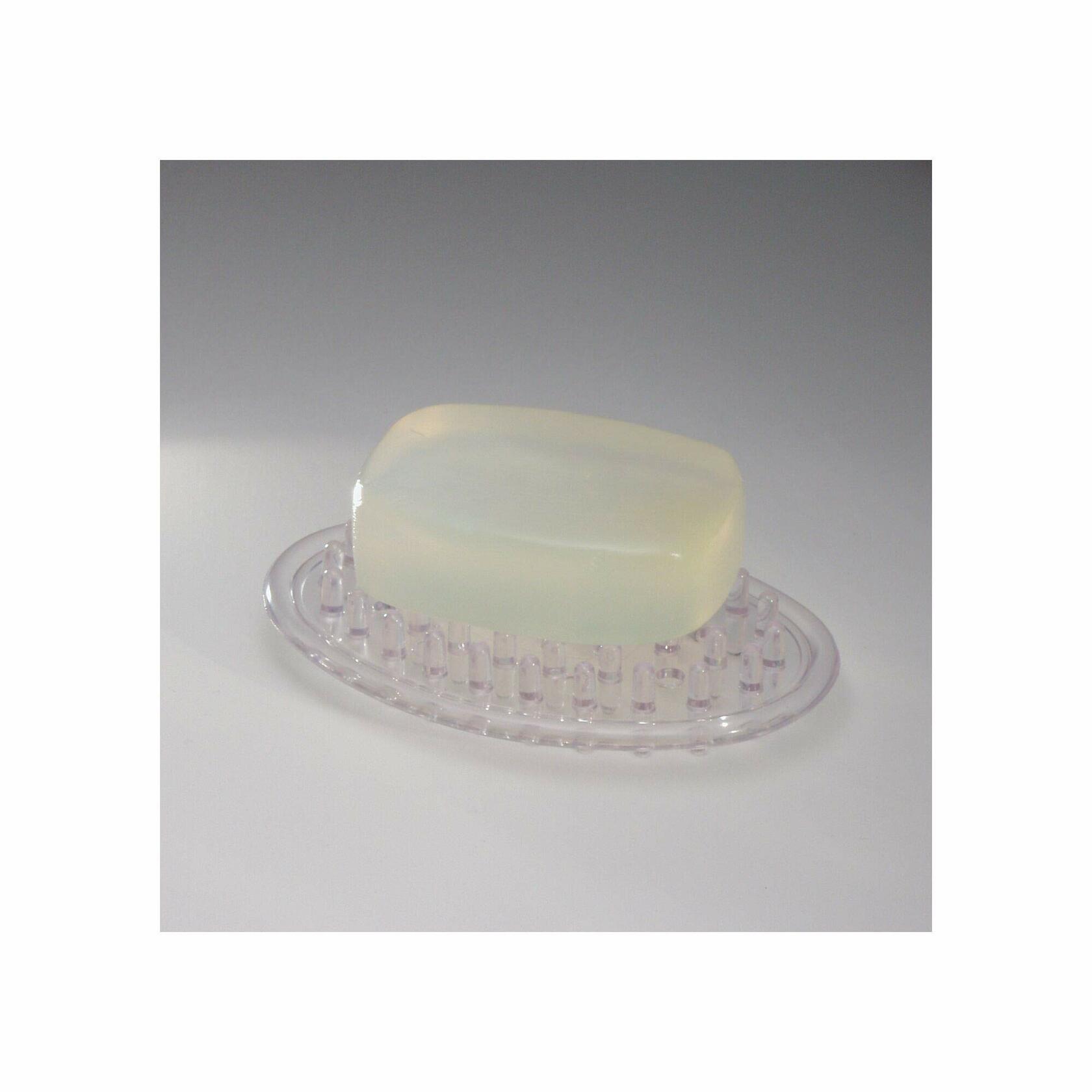 Clear iDesign Plastic Soap Saver, Holder Tray for Bathroom Counter, Shower,
