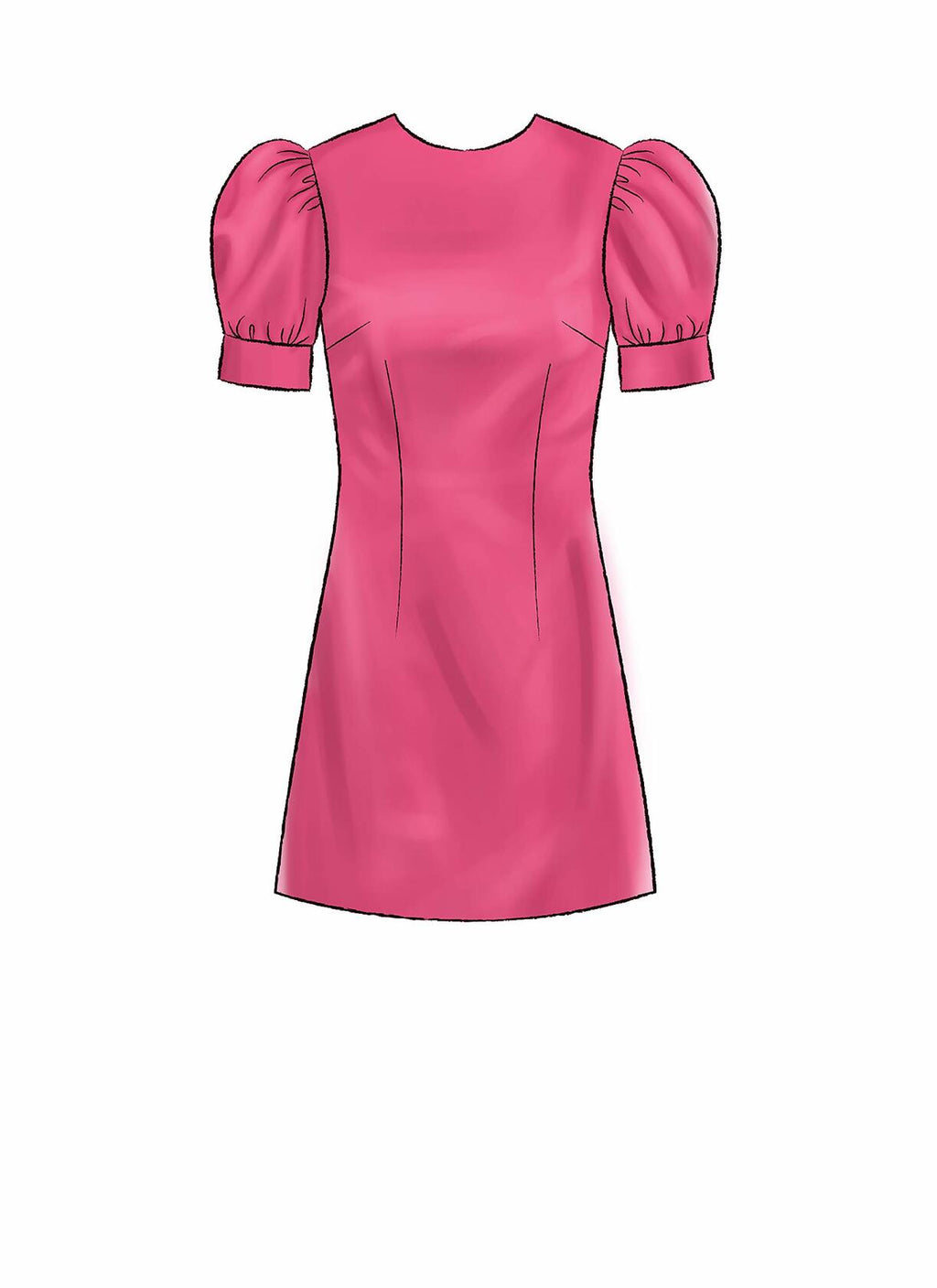 McCall's M7968B5 Women's Loose Fitting Knee-Length Dress Sewing Patterns, Sizes