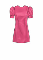 McCall's M7968B5 Women's Loose Fitting Knee-Length Dress Sewing Patterns, Sizes