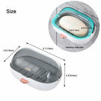 2 Pack NICAVKIT Shower Soap Dish Holder with Lid, Bar Soap Holder with Drain,