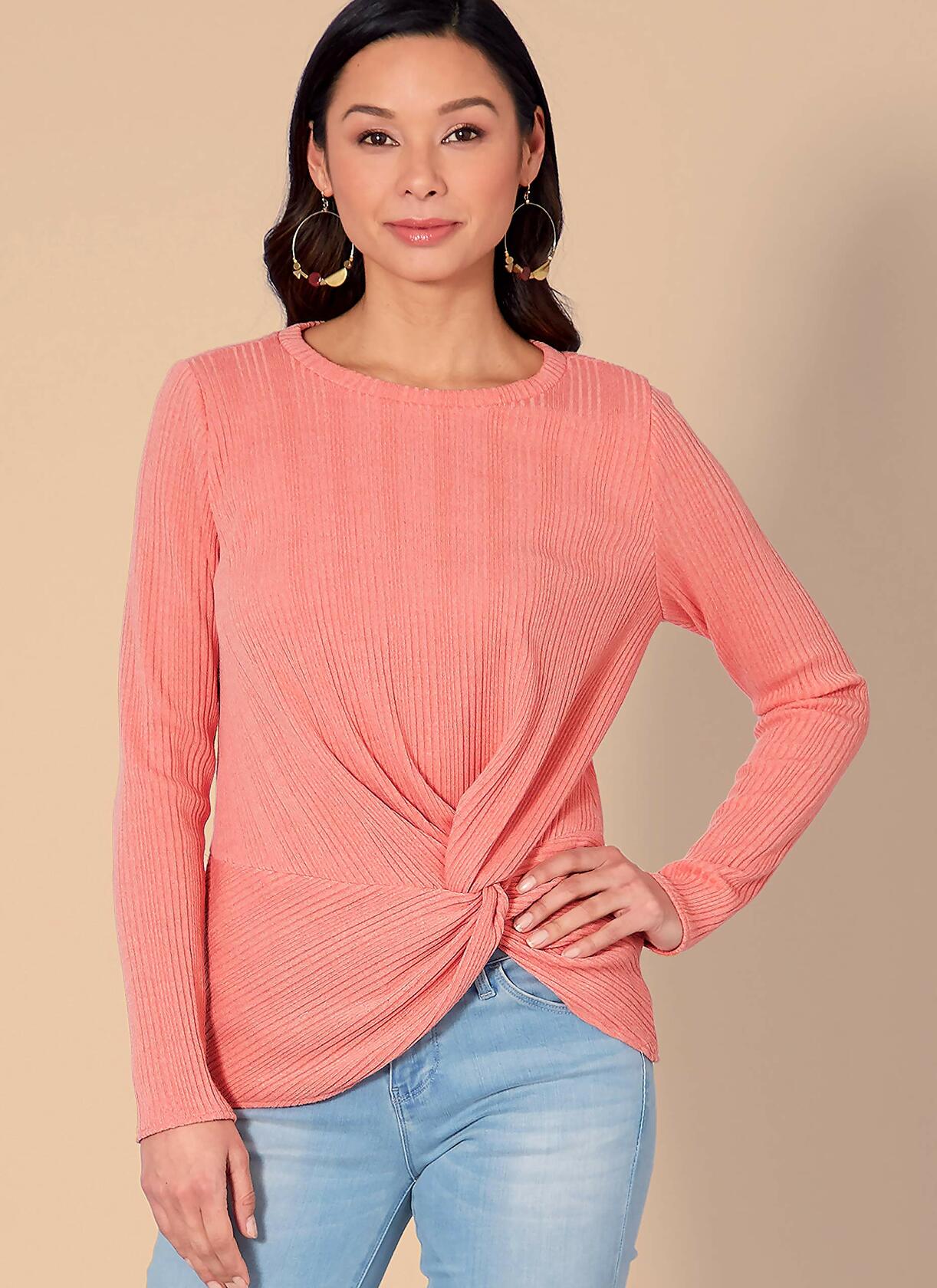 McCall Pattern Company McCall's Women's Twist Front Shirt Sewing Patterns, Sizes