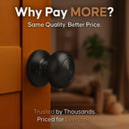 1 Pack Copper Creek Colonial Privacy Interior Door Knob – ANSI Grade-3