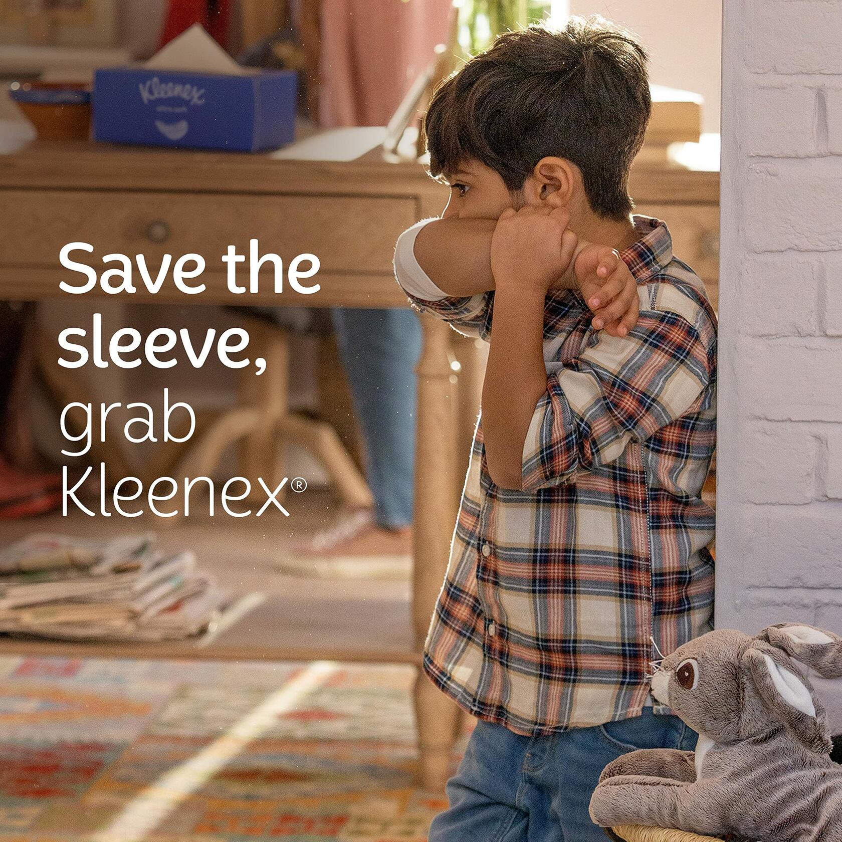 Kleenex Ultra Soft Facial Tissues, 8 Cube Boxes, 80 Tissues per Box, 3-Ply