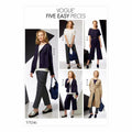 Vogue Patterns V9246 Misses' Drop-Shoulder Jackets, Belt, Top with Yokes, and