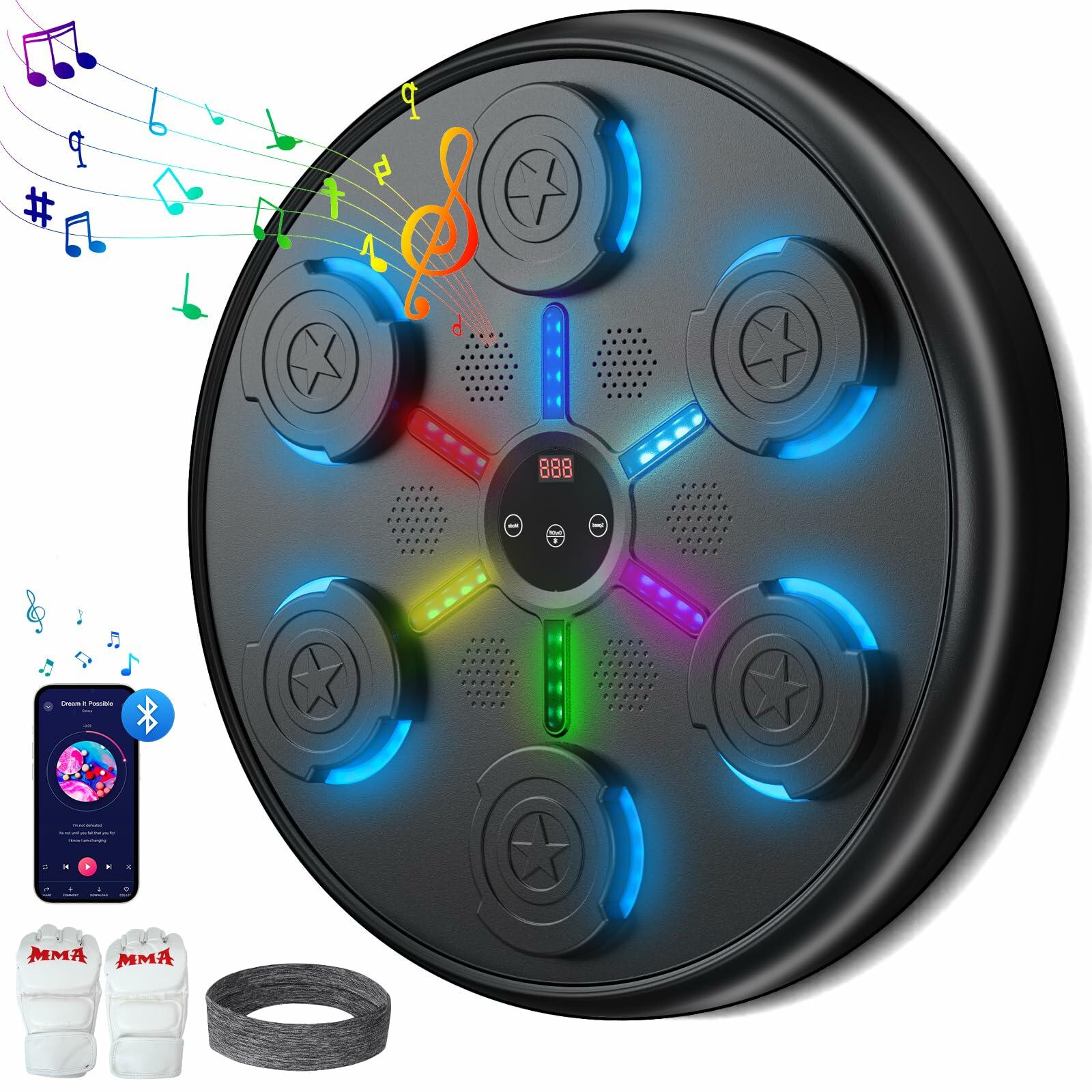 SPUER Music Boxing Machine, Wall-Mounted Punching Machine, Perfect for Adults &