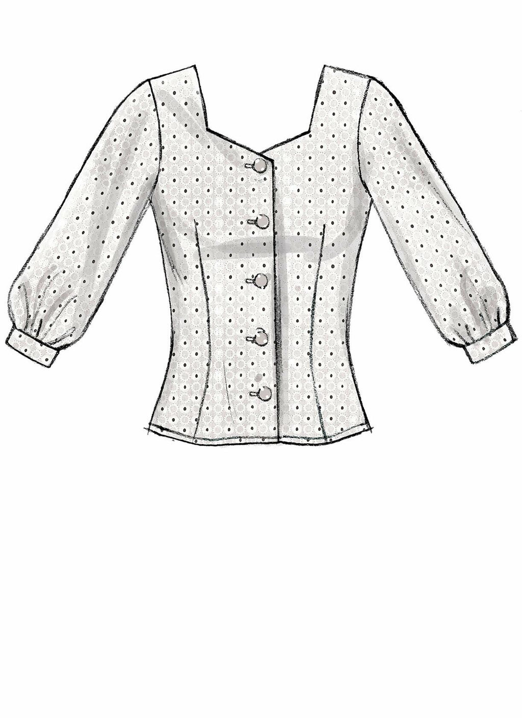 McCall's Patterns McCall's Women's Short, 3/4, and Elbow Length Sleeve Blouse