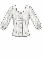 McCall's Patterns McCall's Women's Short, 3/4, and Elbow Length Sleeve Blouse