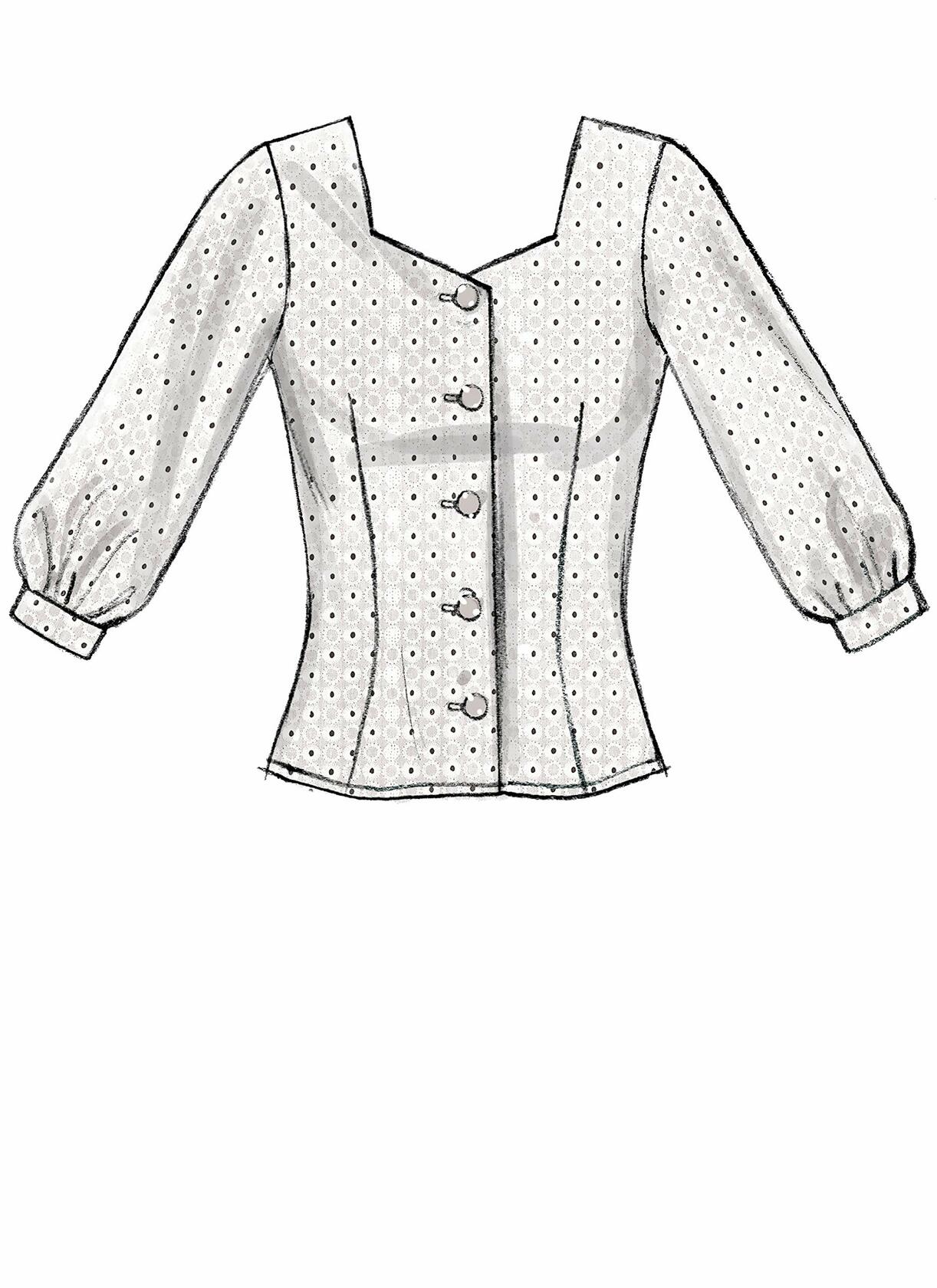 McCall's Patterns McCall's Women's Short, 3/4, and Elbow Length Sleeve Blouse