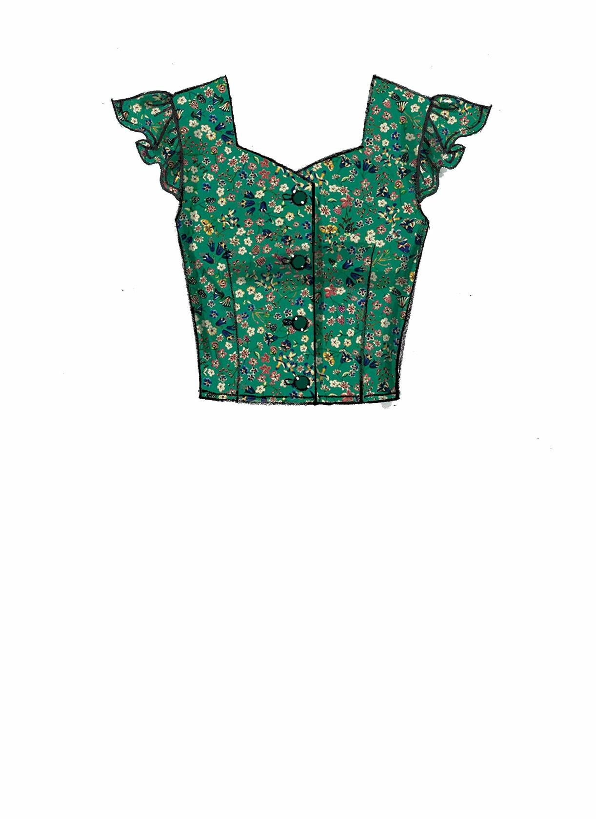McCall's Patterns McCall's Women's Short, 3/4, and Elbow Length Sleeve Blouse