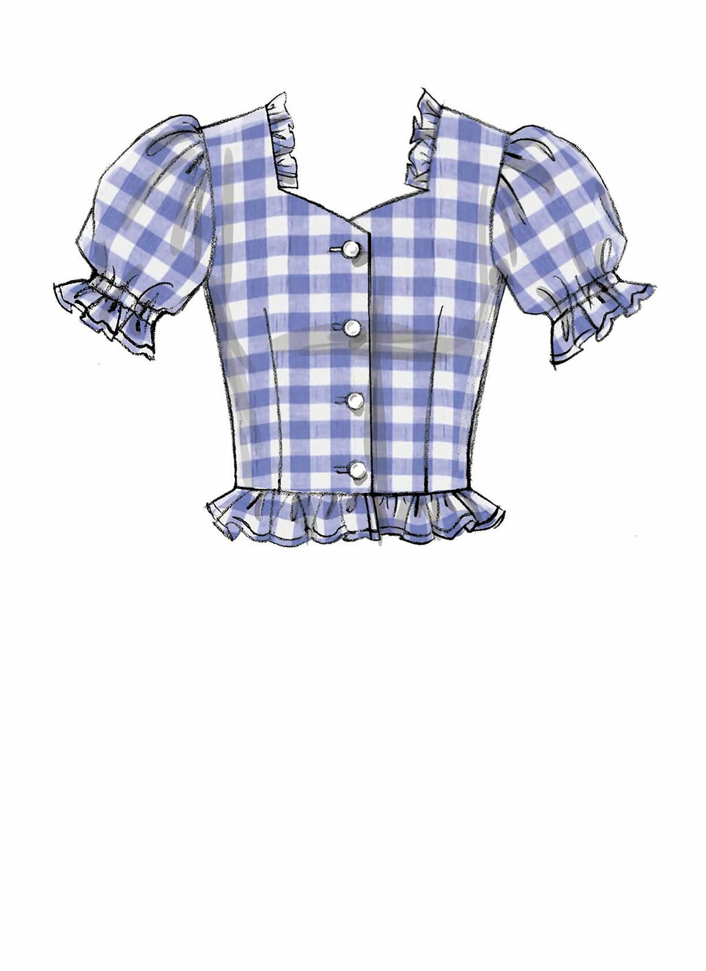 McCall's Patterns McCall's Women's Short, 3/4, and Elbow Length Sleeve Blouse