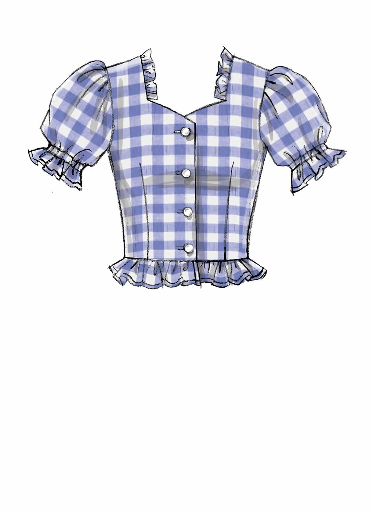 McCall's Patterns McCall's Women's Short, 3/4, and Elbow Length Sleeve Blouse