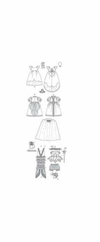 McCall Patterns M6452 18" (46cm) Doll Costumes, One Size Only