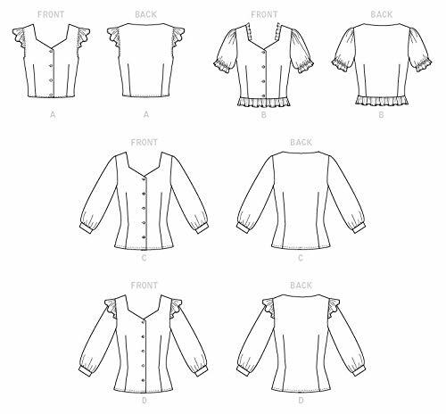 McCall's Patterns McCall's Women's Short, 3/4, and Elbow Length Sleeve Blouse