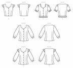 McCall's Patterns McCall's Women's Short, 3/4, and Elbow Length Sleeve Blouse