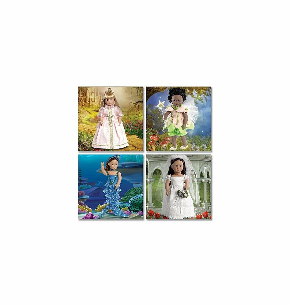 McCall Patterns M6452 18" (46cm) Doll Costumes, One Size Only
