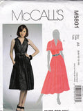 Flared Dress McCall's Sewing Pattern 5801 Misses' Size 6 8 10 12 14