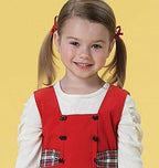 McCall's Patterns M7234 Children's/Girls' Jumper, CDD (2-3-4-5)