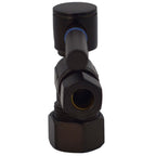 Westbrass R105BL-62 1/4-Turn Lever Handle Angle Stop Shut Off Valve, 5/8" OD x