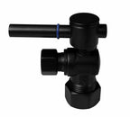 Westbrass R105BL-62 1/4-Turn Lever Handle Angle Stop Shut Off Valve, 5/8" OD x