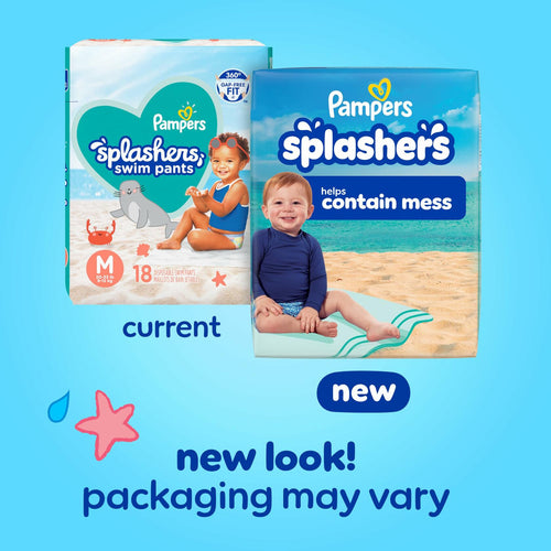 51 Count (3 Packs Of 17) Pampers Swim Diapers - Splashers - Size 5+, 17 Count,