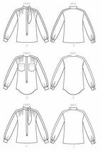 McCall's Women's Loose Fitting Long Sleeve Blouse Sewing Patterns, Sizes 14-22,
