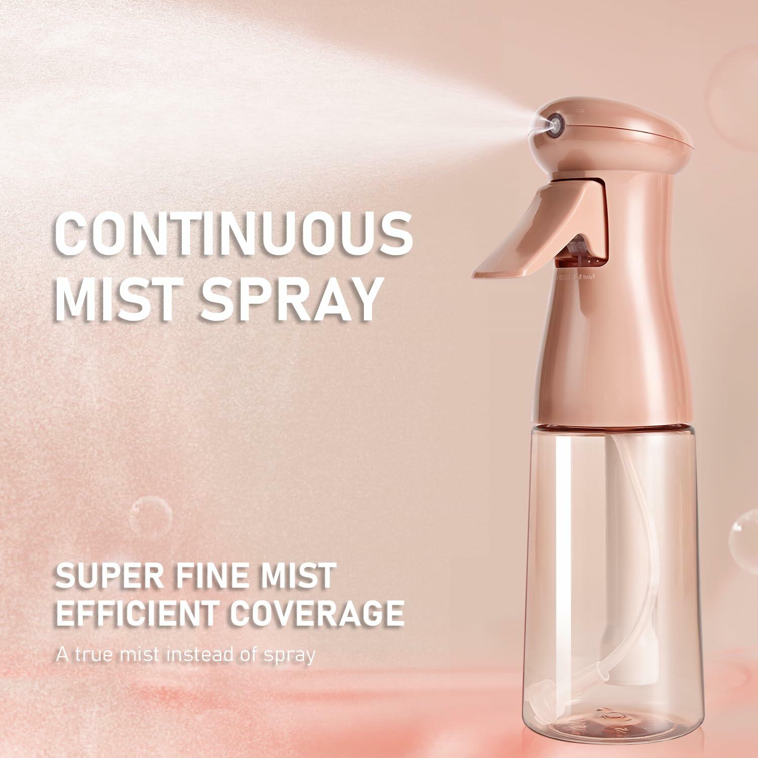 Spray Bottle For Hair, Continuous Mister Empty Spray Bottles, Ultra Fine Mist