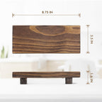 Wood Pedestal Soap Stand, Farmhouse Wood Riser, Soap Dish Holder/Tray Counter