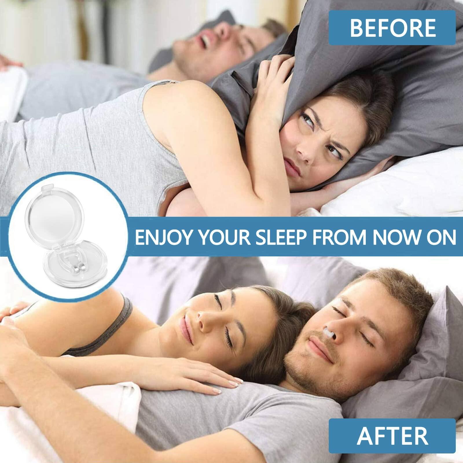 8 Pack Anti Snoring Devices, Silicone Magnetic Stop Snoring Solution,