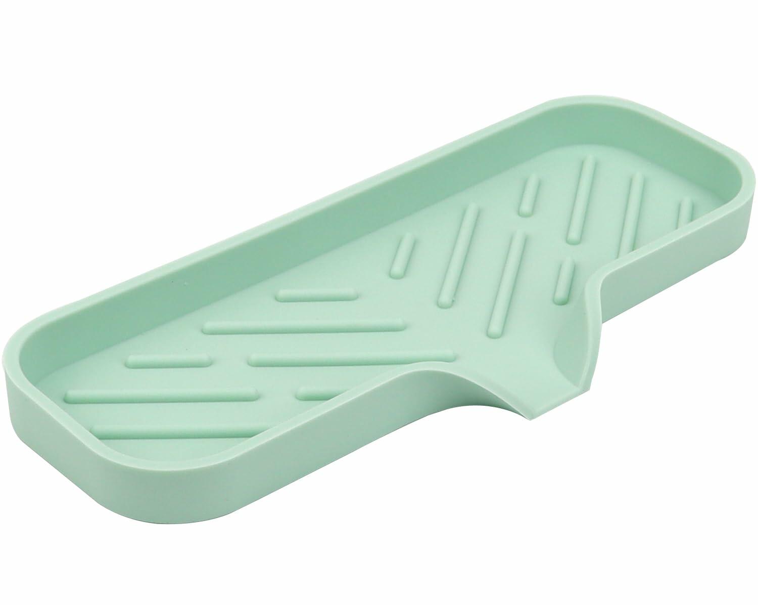YASMEN Silicone Bathroom Soap Dishes, Sink Sponge Holder for Kitchen, Rubber
